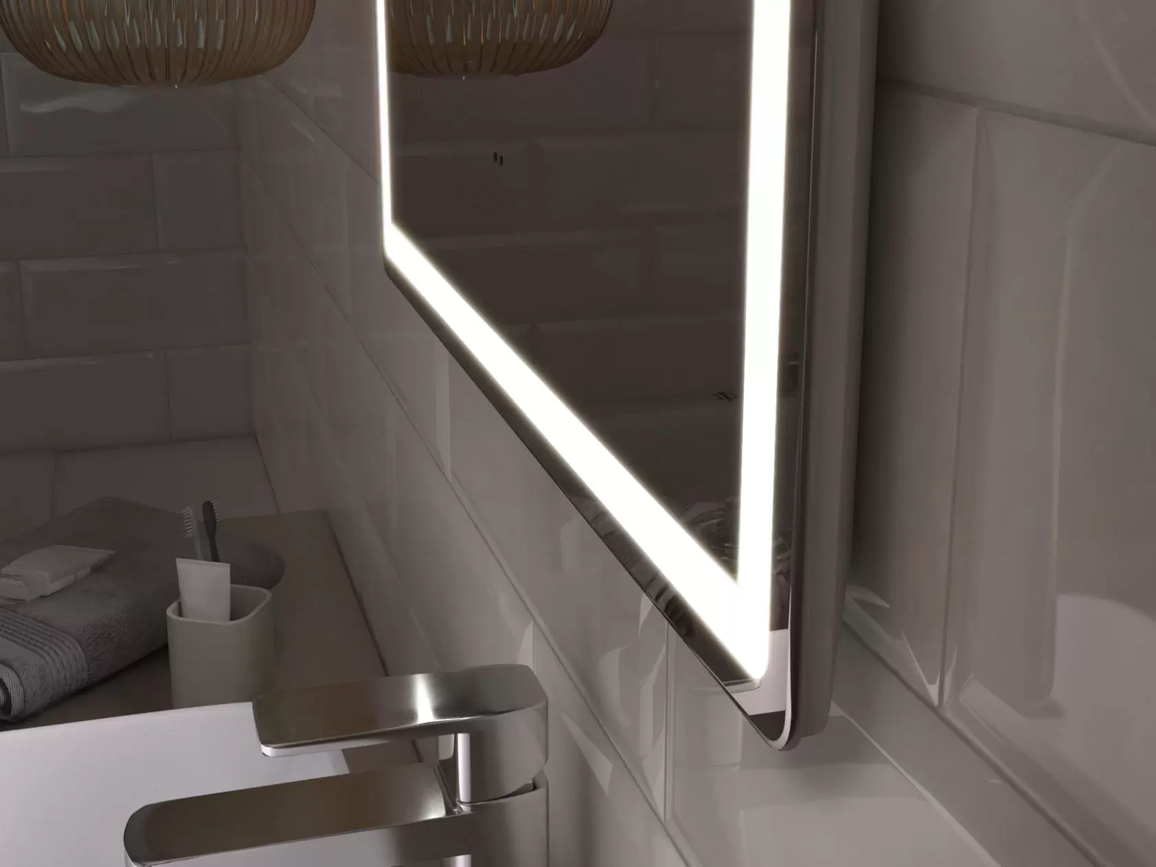 Зеркало LED Геометрия