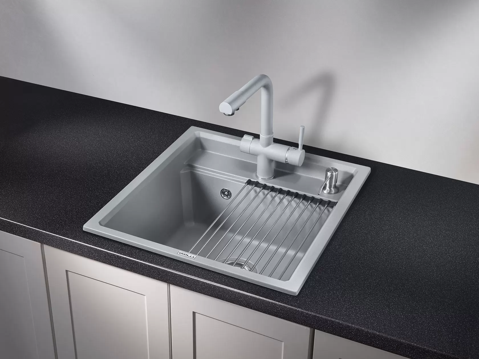 Кухонная мойка кварцевая Granula KS-5002