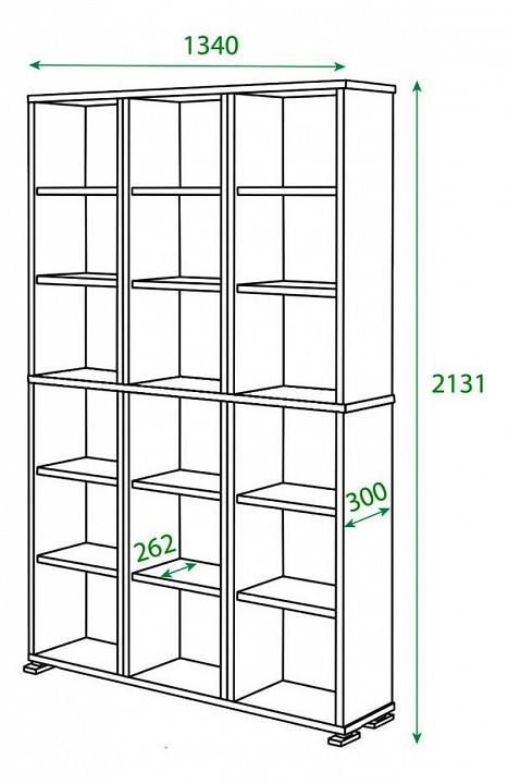 Стеллаж Домино ПУ-40-1