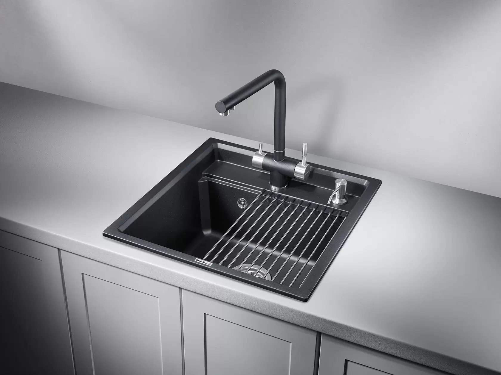 Кухонная мойка кварцевая Granula KS-5002