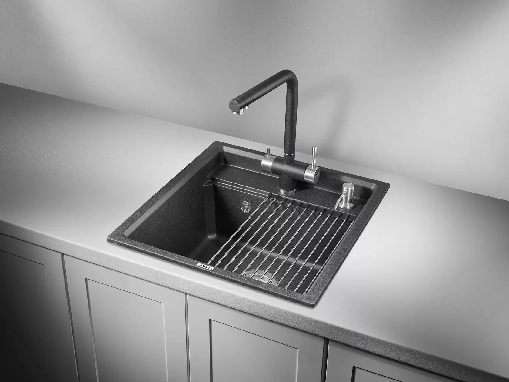 Кухонная мойка кварцевая Granula KS-5002