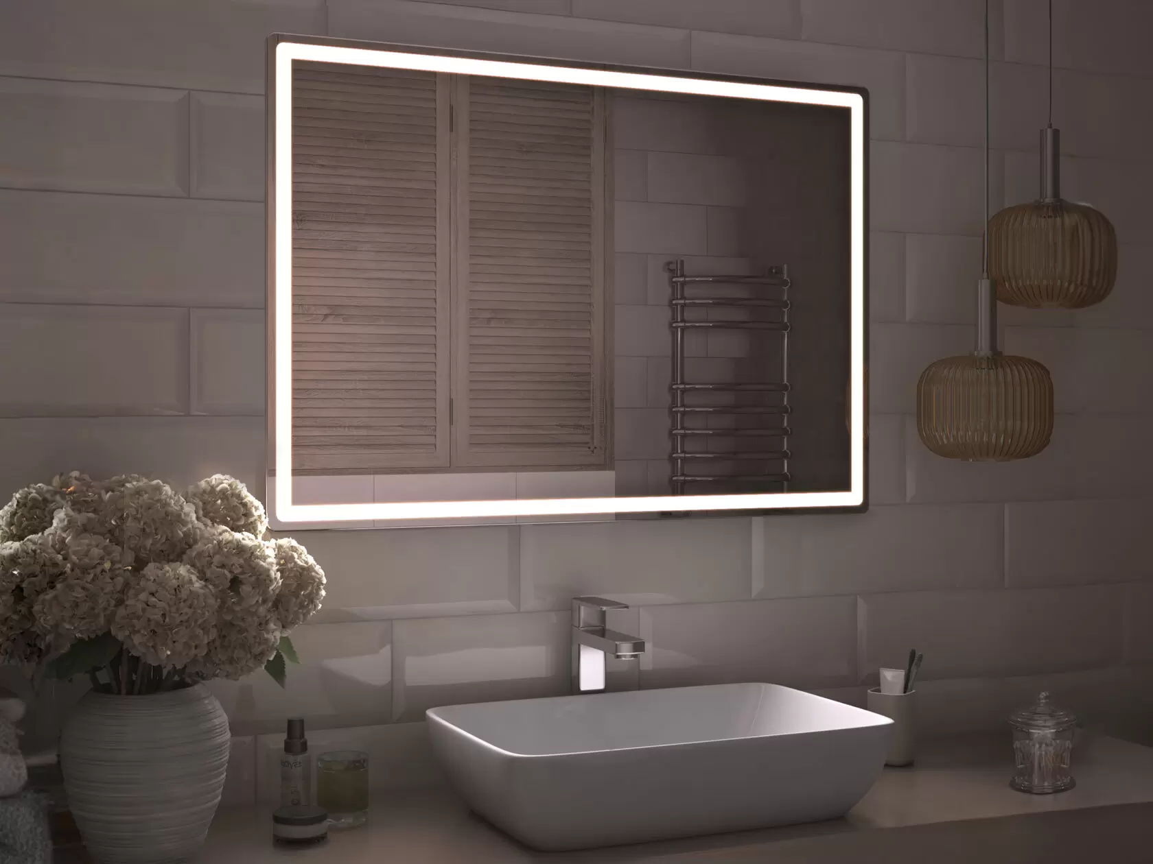 Зеркало LED Геометрия