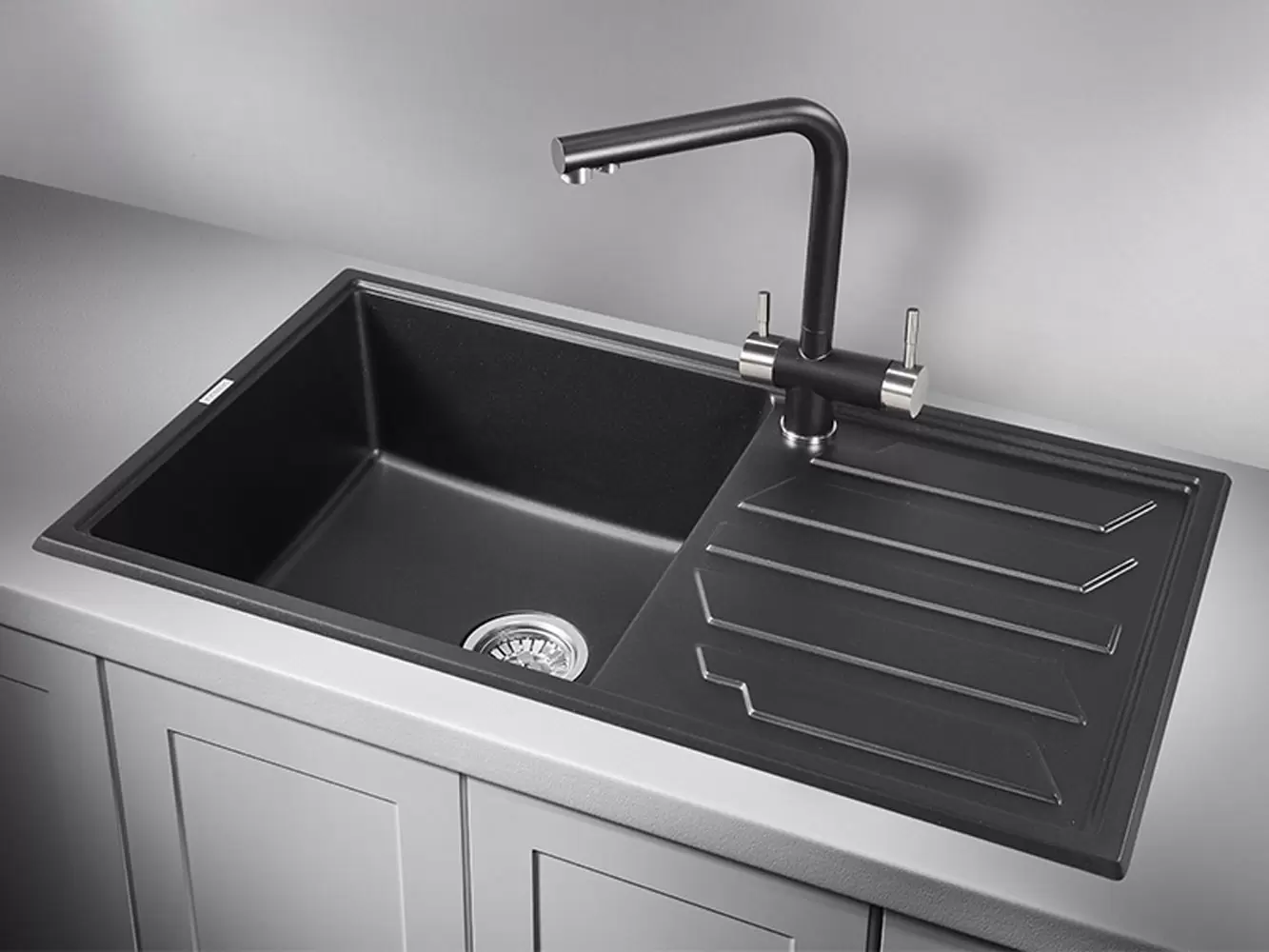 Кухонная мойка кварцевая Granula 8601